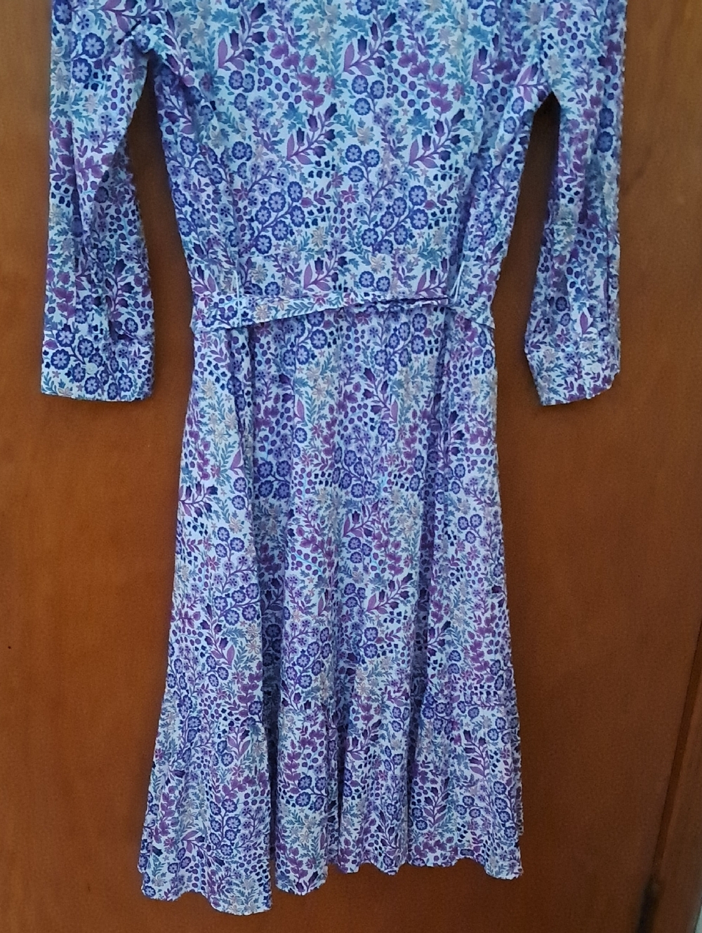 New Talbots dress Midi Shirtdress - Ditsy Voile Women's size 12 - Picture 10 of 12